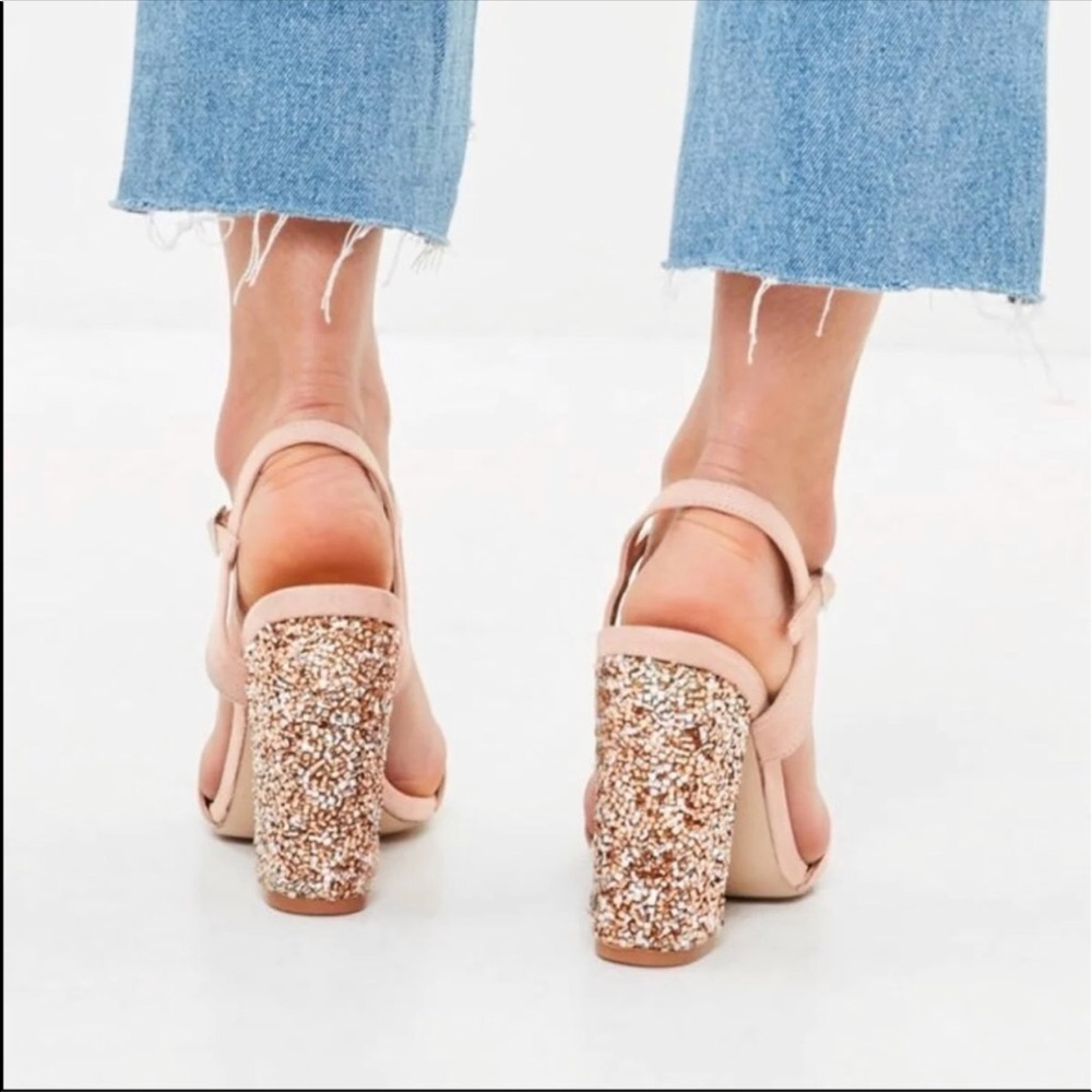 Nude beaded heels - Picture 3 of 4